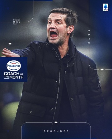 三战全胜！齐沃当选意甲12月最佳主帅